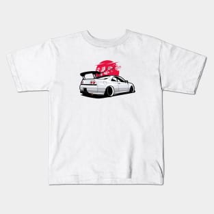 White Skyline GTR R33 Kids T-Shirt